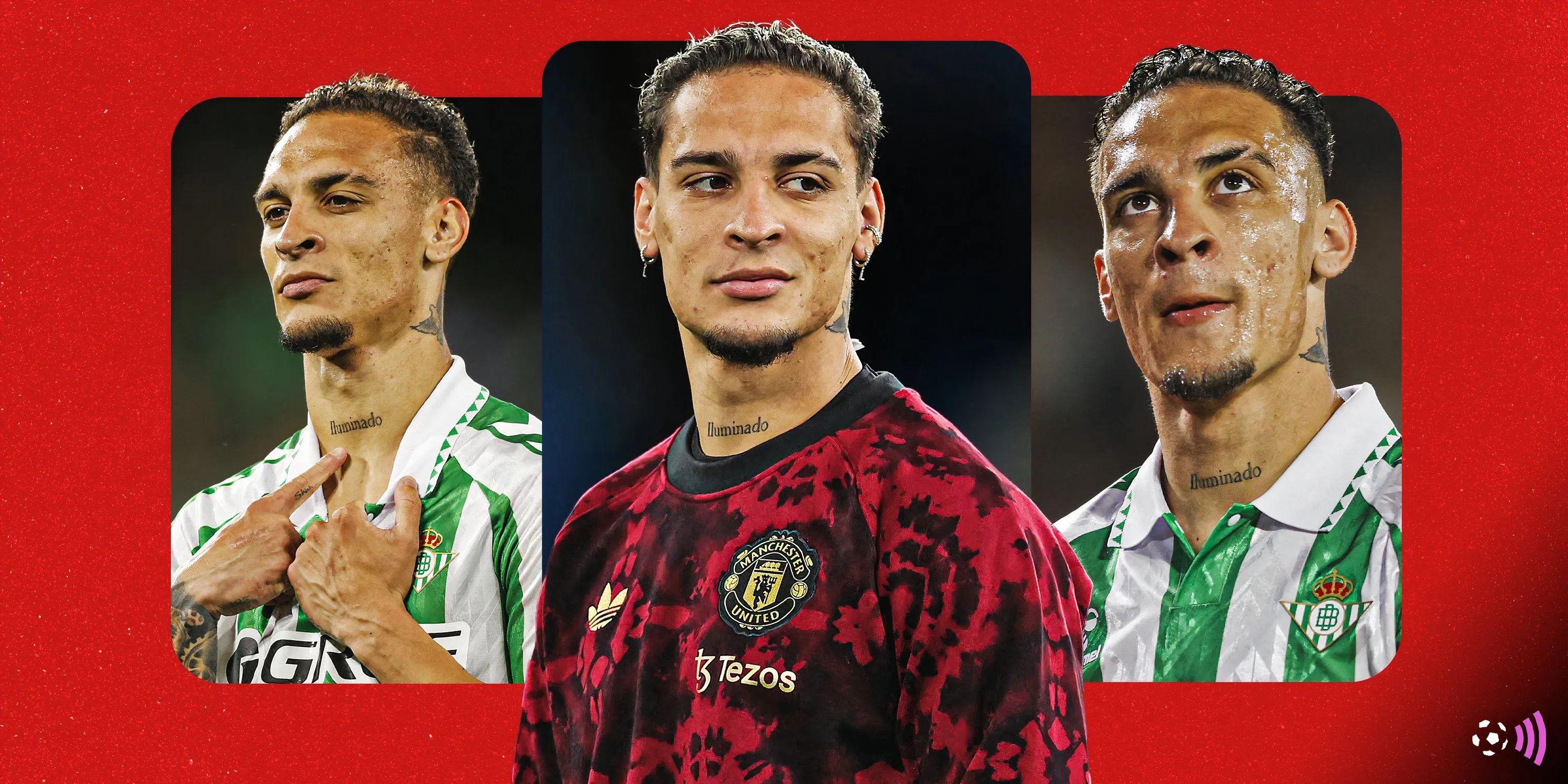 Cầu thủ chạy cánh Antony trong màu áo Manchester United
