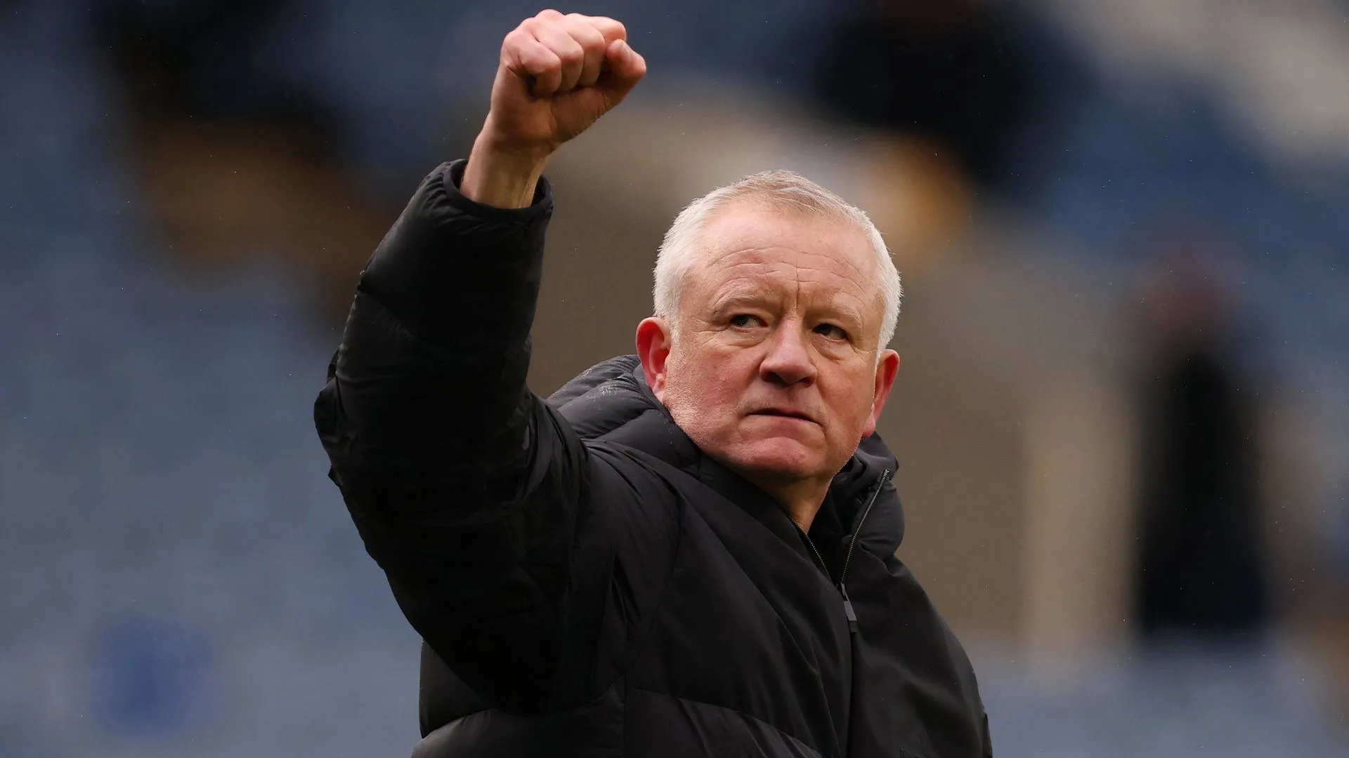 HLV Chris Wilder ăn mừng chiến thắng của Sheffield United