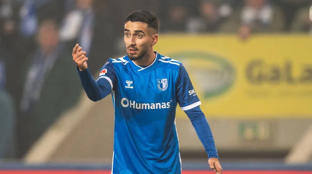 Livan Burcu, mục tiêu của Derby County, thi đấu cho Magdeburg