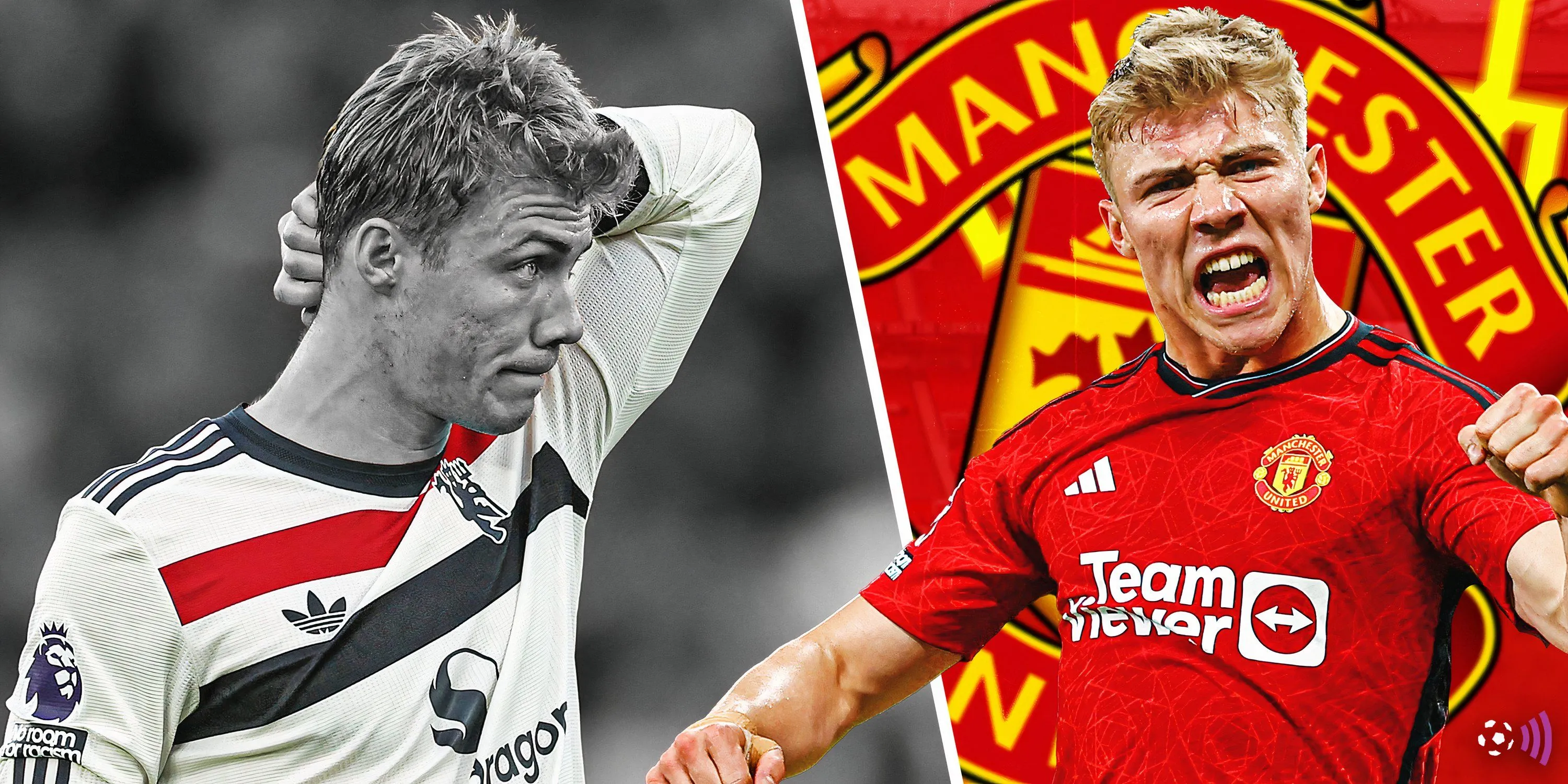 Rasmus Hojlund ăn mừng bàn thắng tại Premier League trong màu áo Man Utd