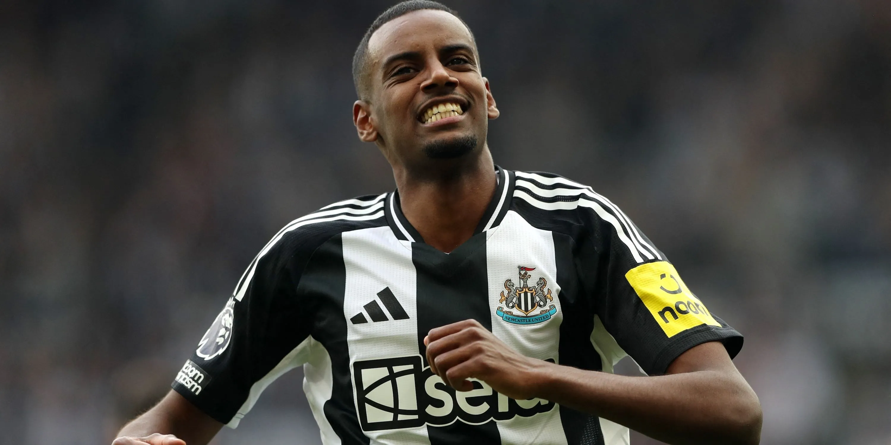 Tiền đạo Alexander Isak ăn mừng bàn thắng cho Newcastle United mục tiêu tiềm năng của Liverpool