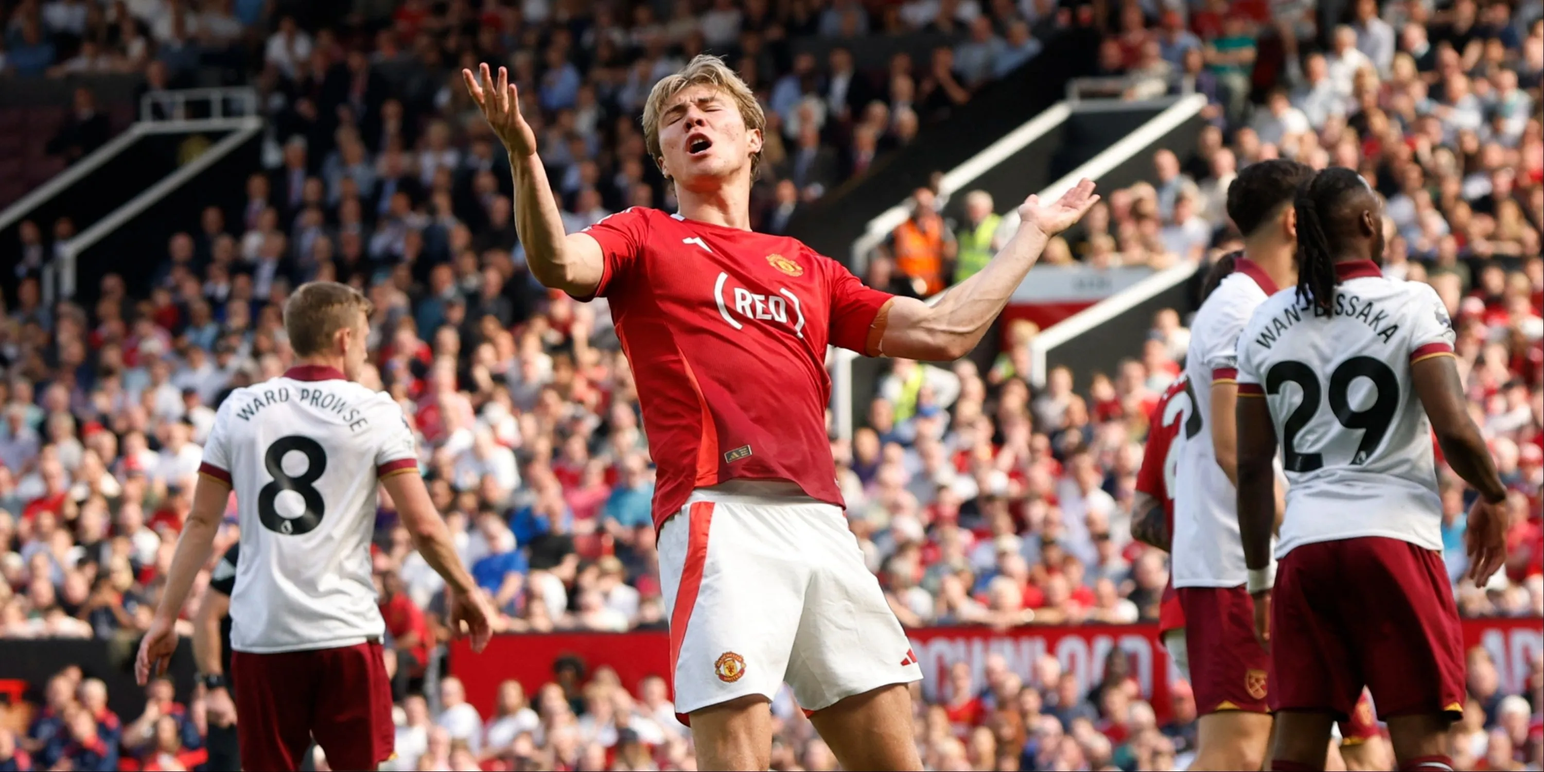 Tiền đạo Rasmus Hojlund của Manchester United