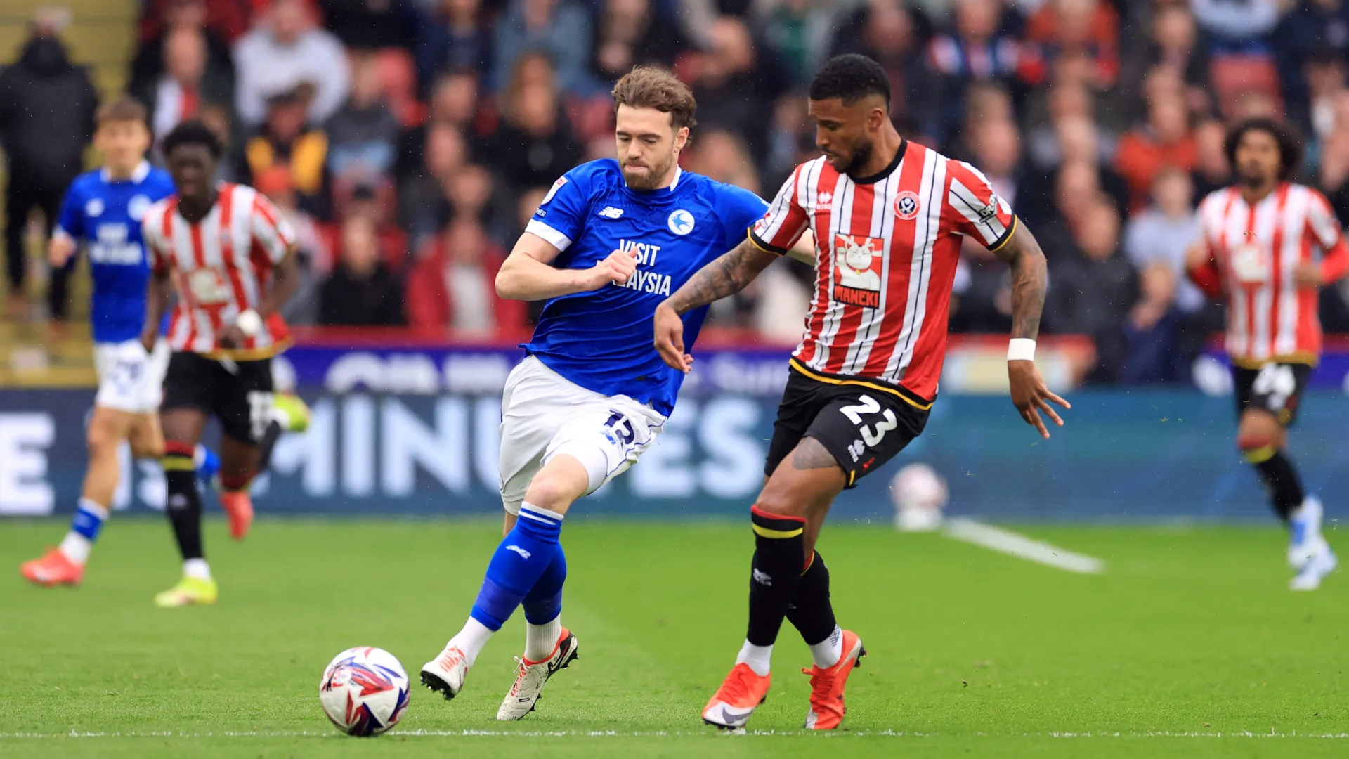 Tiền đạo Tyrese Campbell thi đấu thăng hoa cho Sheffield United