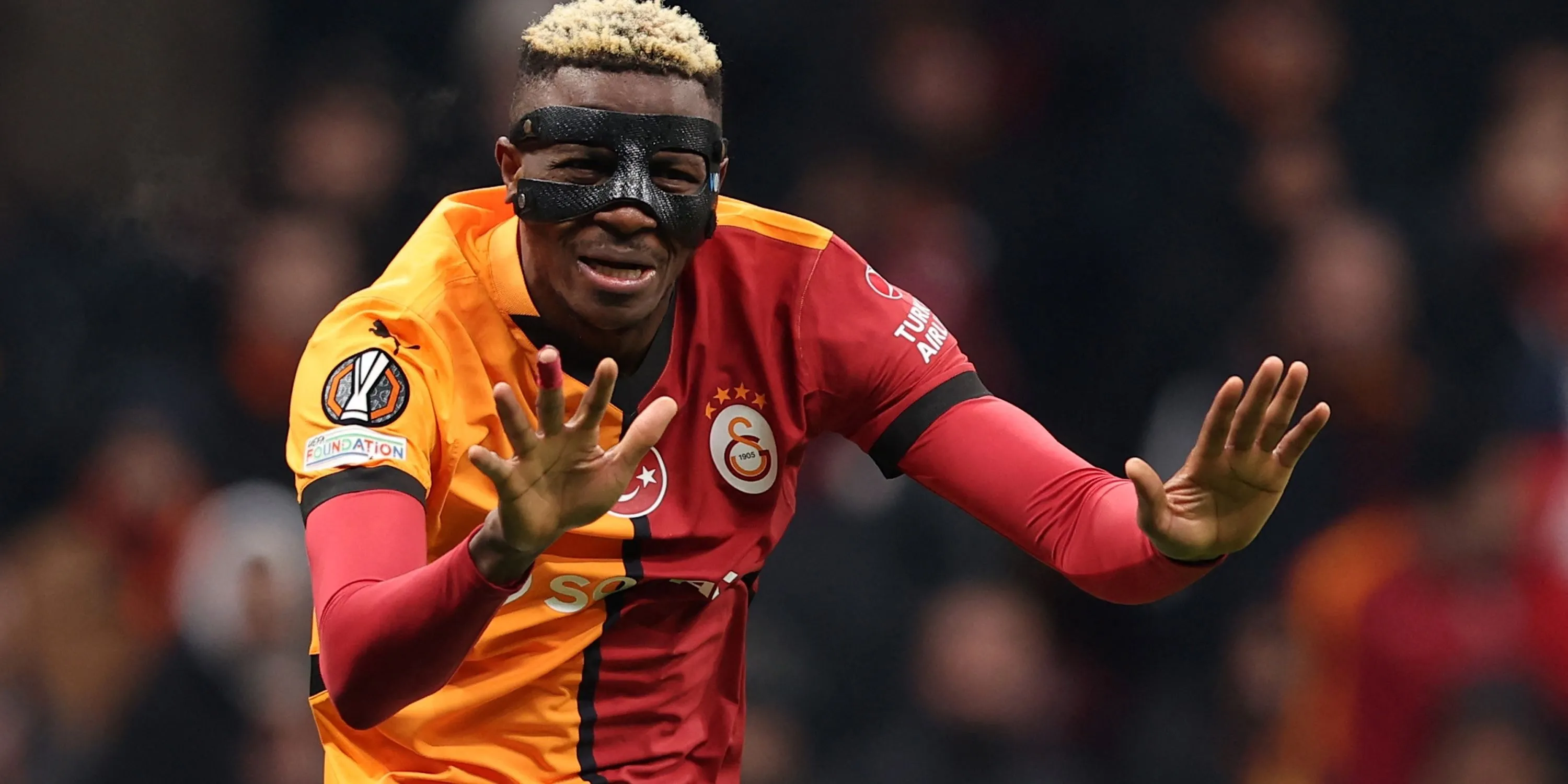 Victor Osimhen phản ứng trong màu áo Galatasaray