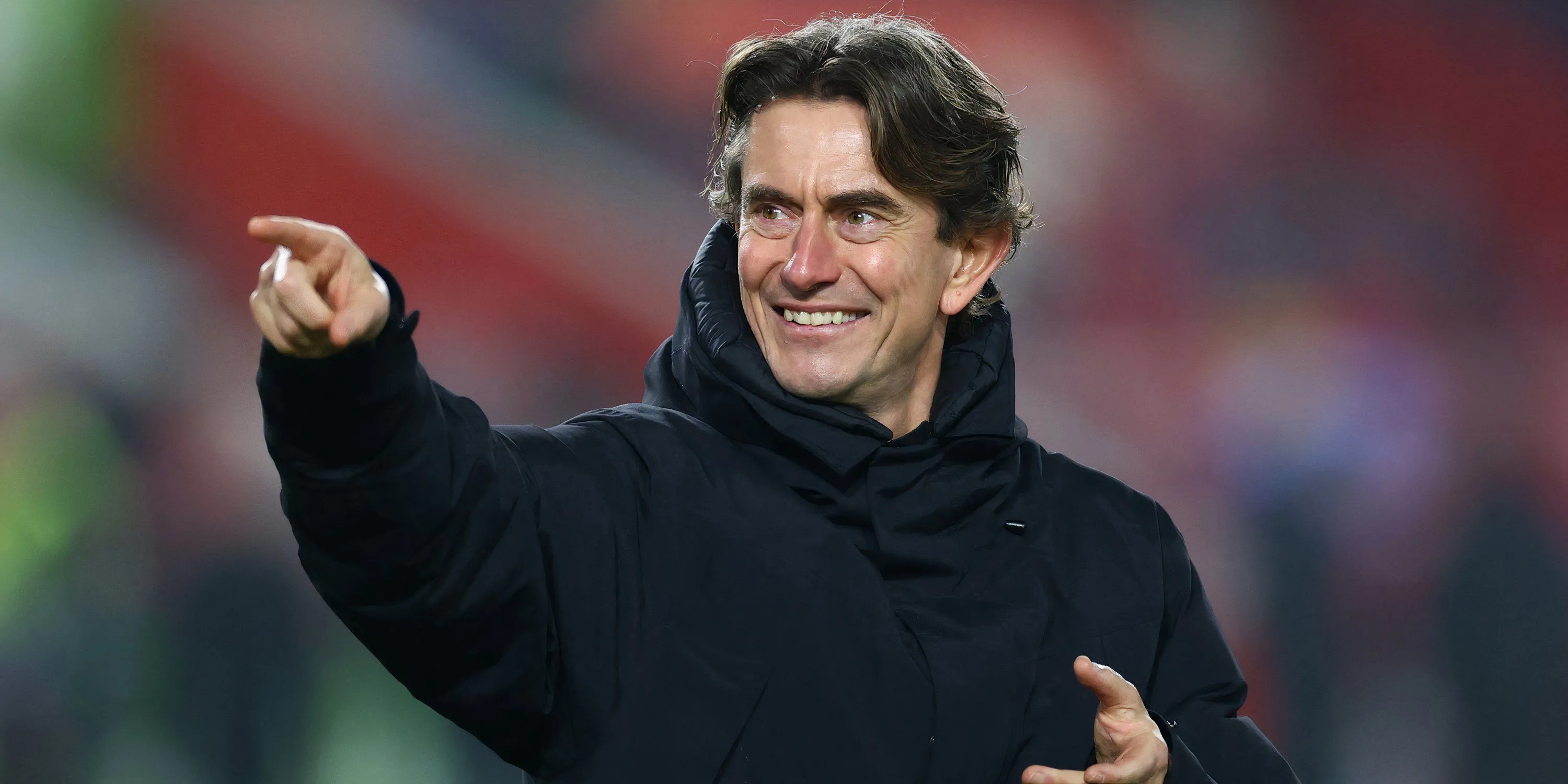 HLV Thomas Frank của Brentford trong trận đấu