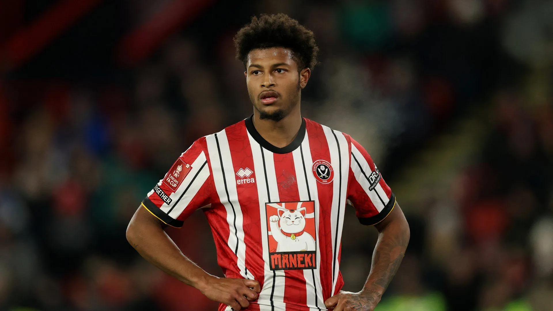 Tiền đạo Rhian Brewster trong màu áo Sheffield United