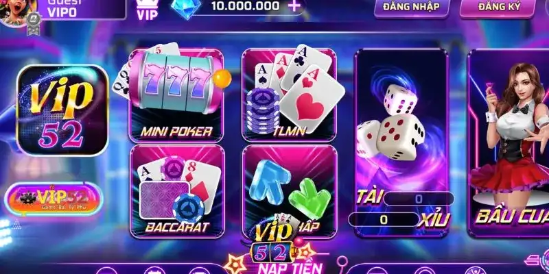 Vip52 – Cổng Game Bài Đổi Thưởng Uy Tín Nhất Tại Việt Nam