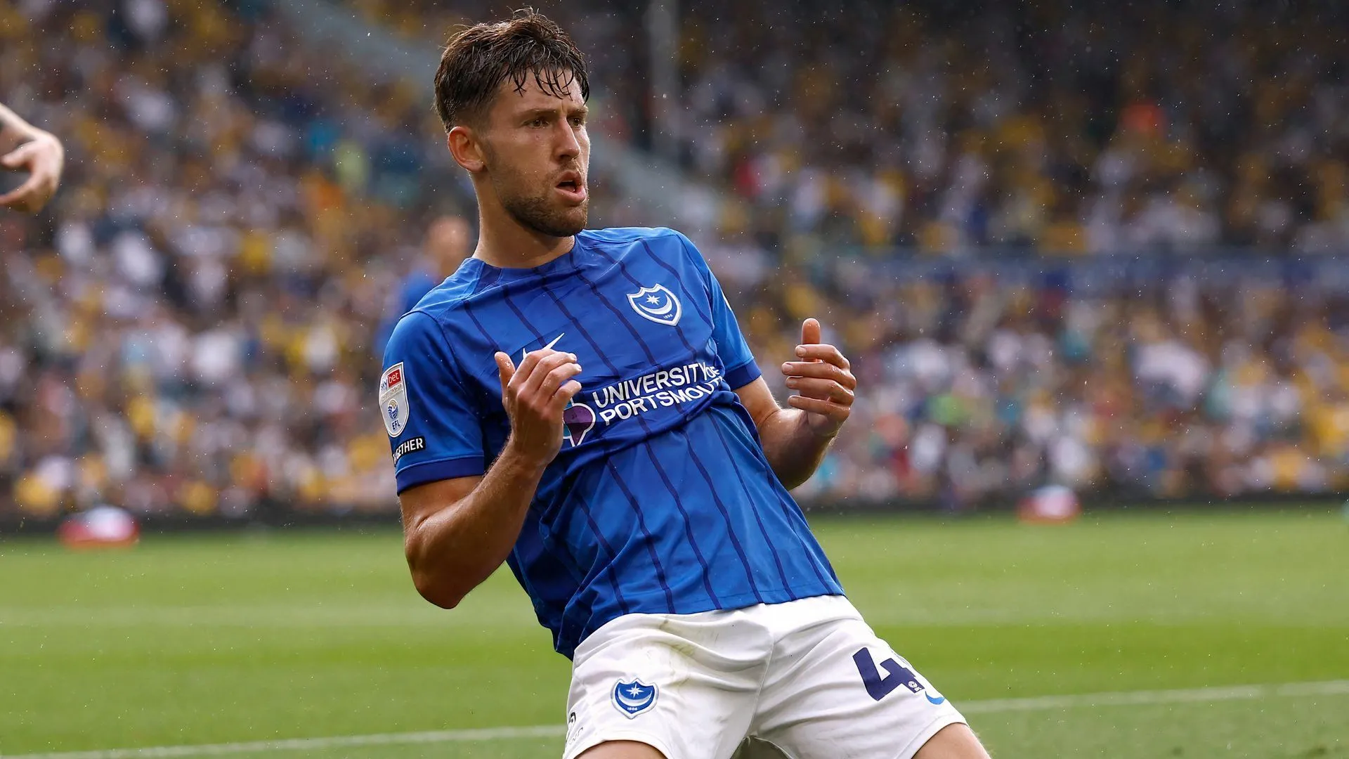 Callum Lang ăn mừng bàn thắng, tiền đạo đa năng này là lý do Preston muốn chiêu mộ.