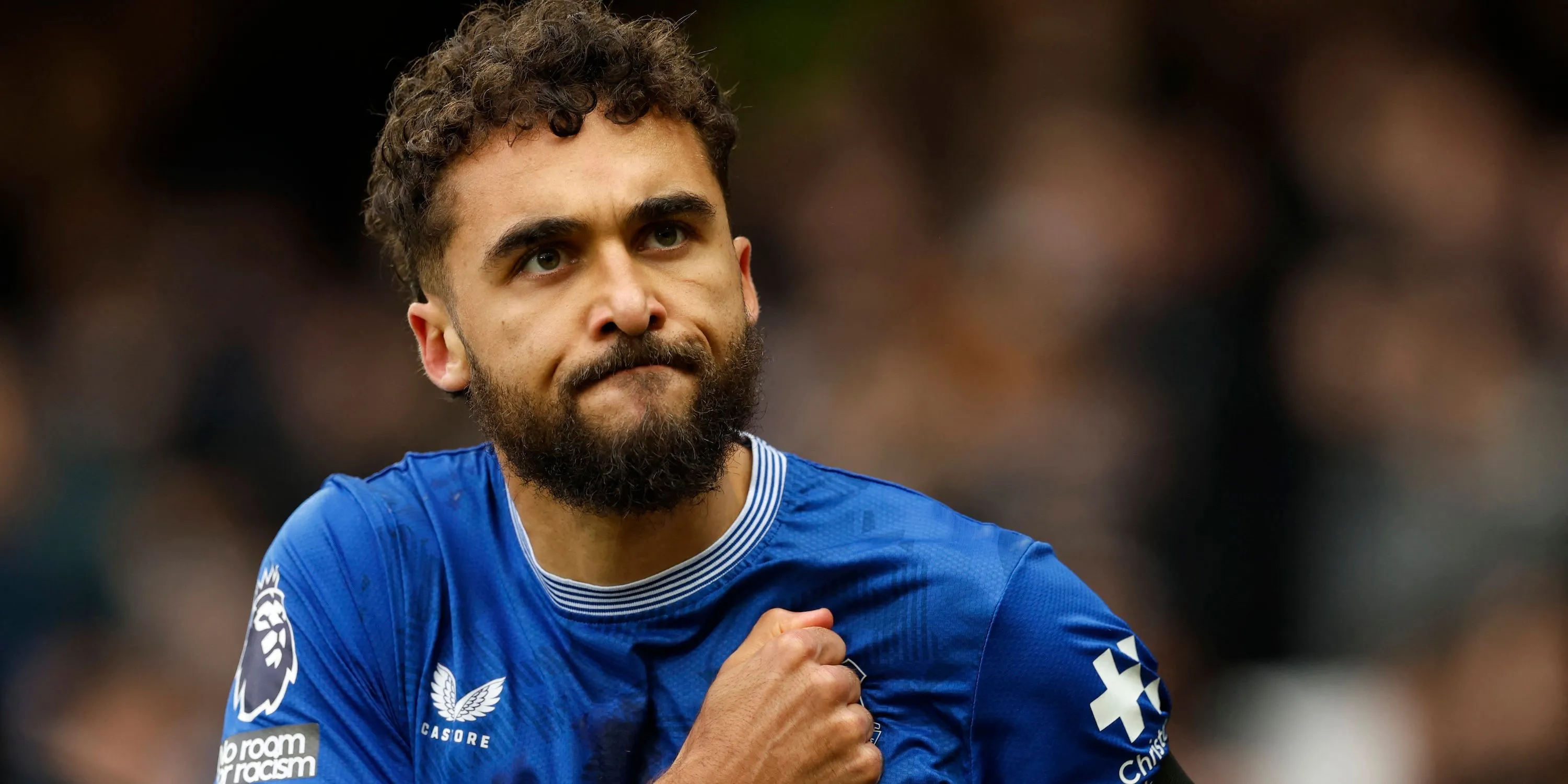 Dominic Calvert-Lewin của Everton ăn mừng sau khi ghi bàn thắng đầu tiên