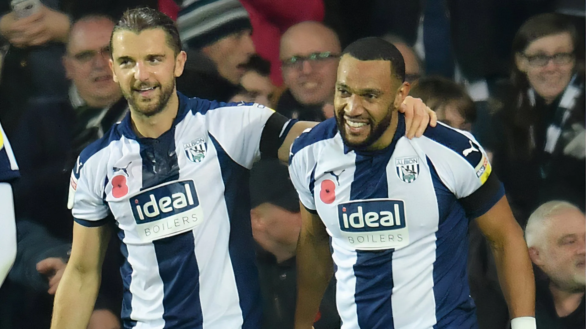Jay Rodriguez ăn mừng bàn thắng, khẳng định phong độ đỉnh cao tại Championship cùng West Brom