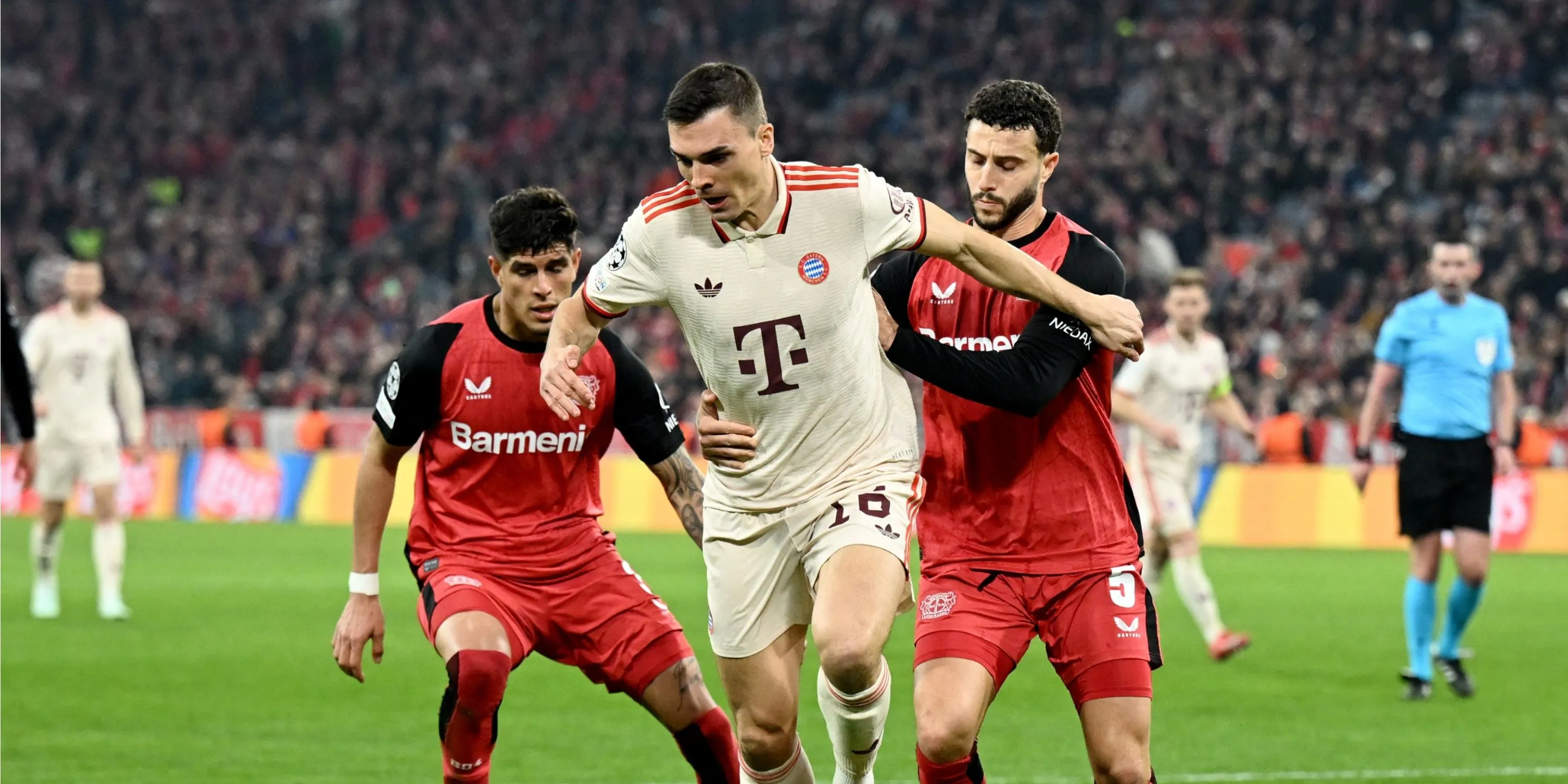 Joao Palhinha trong màu áo Bayern Munich, được kỳ vọng trở thành quái vật phòng ngự cho Man Utd