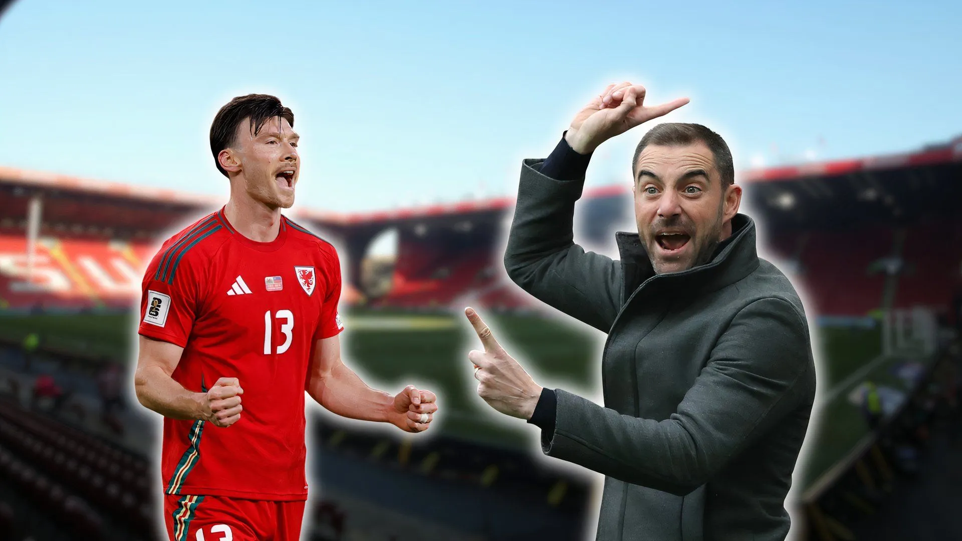 Kieffer Moore và Ruben Selles thảo luận