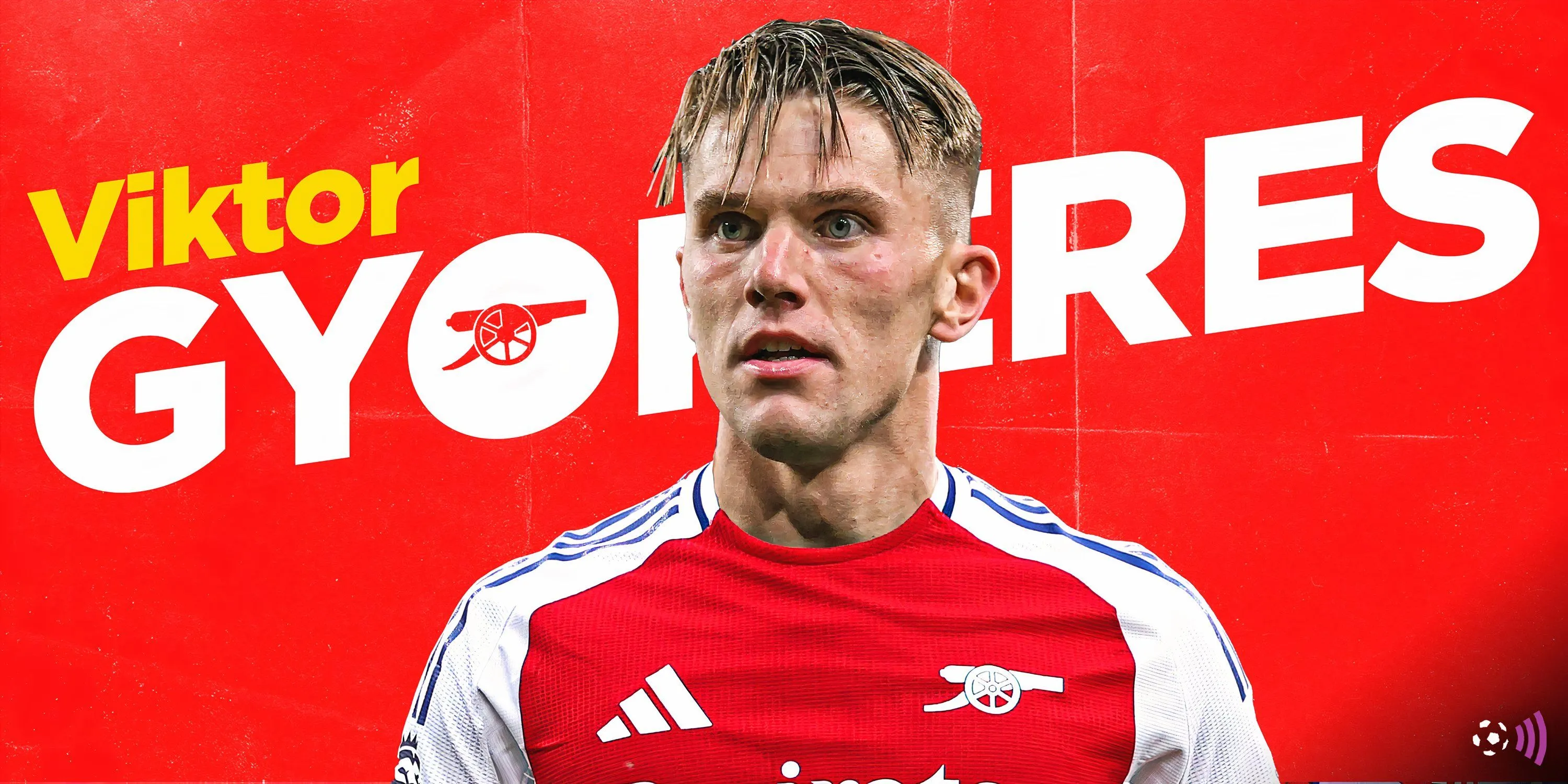 Viktor Gyokeres trong màu áo Arsenal, biểu tượng của hy vọng và sức mạnh tấn công mới cho Pháo thủ mùa giải tới.