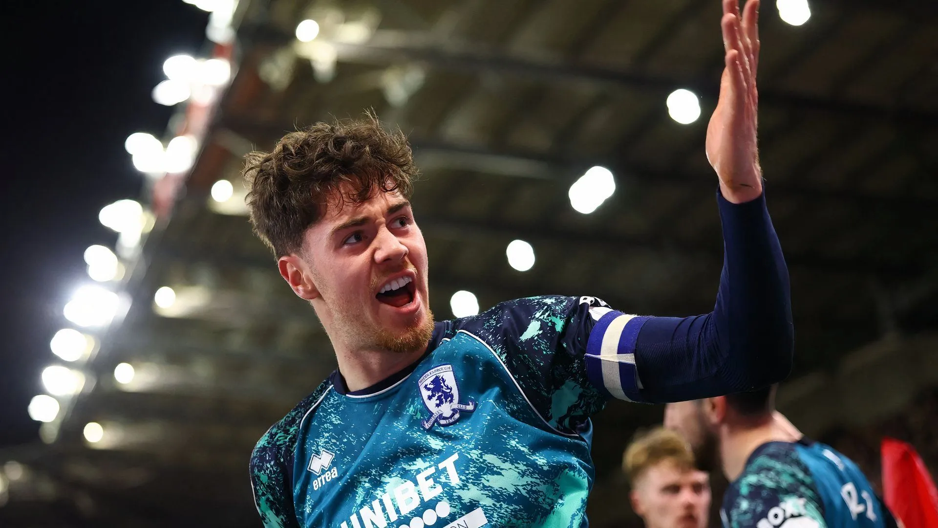 Hayden Hackney ăn mừng bàn thắng trong màu áo Middlesbrough