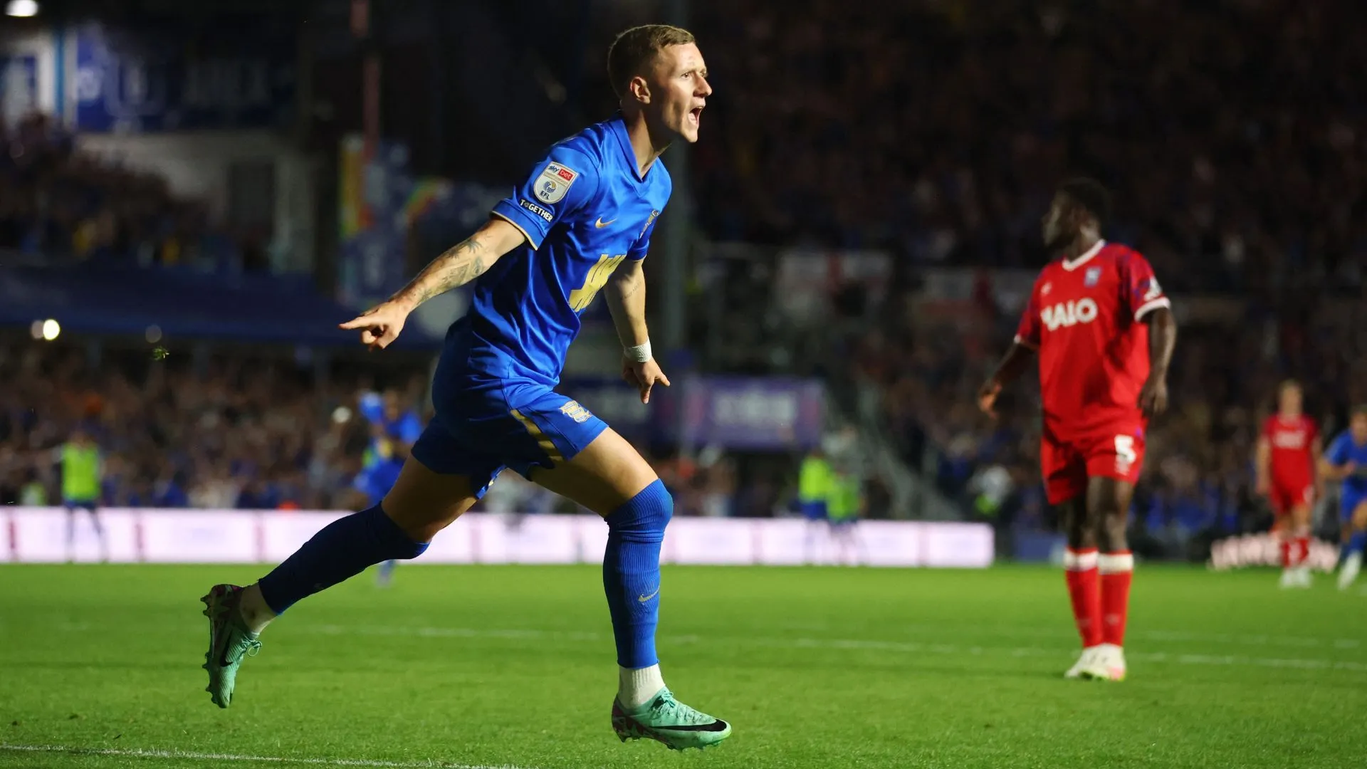 Jay Stansfield thi đấu cho Birmingham City tại St Andrews @ Knighthead Park